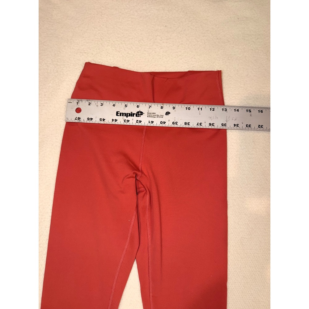 Fabletics PowerHold High Waisted Leggings Red Lattice Back Size S (676) - Picture 3 of 7